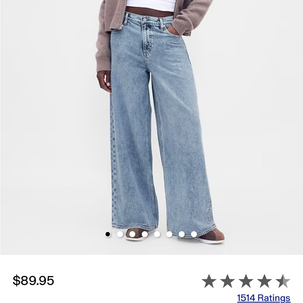 GAP Mid Rise Ultra Soft Baggy Jean